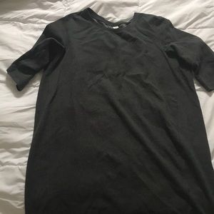 Ribbed midi dress - gray old navy